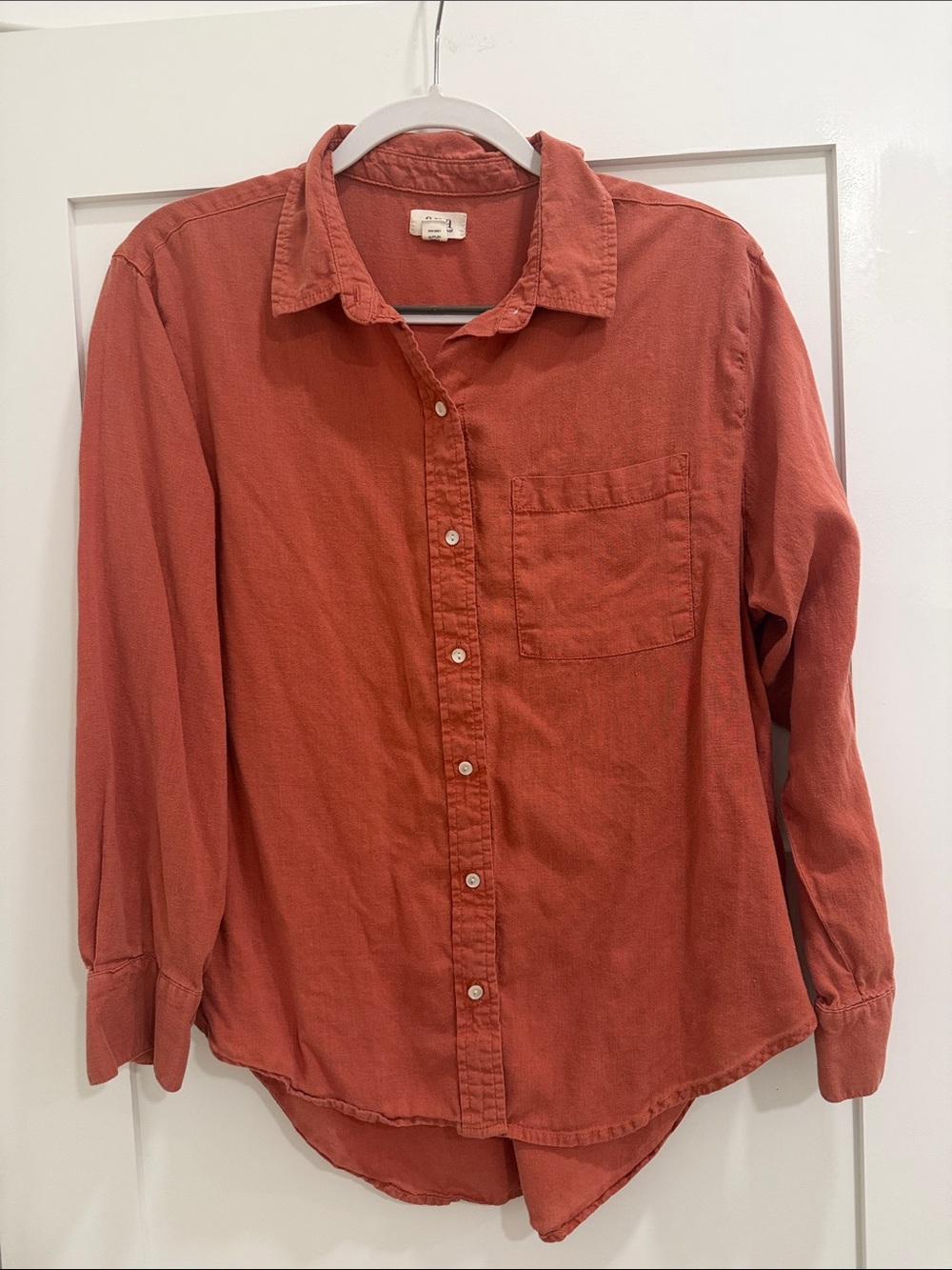 A.N.A. Women’s A New Approach Linen-Blend Oversized Shirt Size S